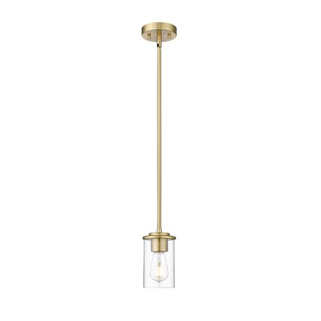 Z-Lite Thayer Pendant, 1-Light, 4.75 In.W x 7.5 In.H, Luxe Gold/Clear 742MP-LG